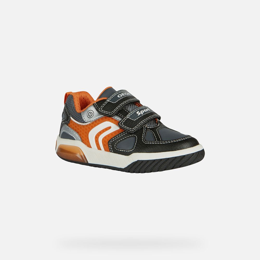 Geox Sneakers Black/Orange Inek - Geox Boys Shoes - ALMDRC976